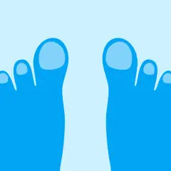 Pieds bleus et froids, un signe possible de problèmes de thyroïde.