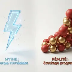 Mythe : énergie immédiate, réalité : stockage progressif. La vitamine B12 n'a pas d'effet immédiat, mais un stockage progressif.
