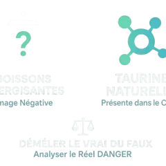 Boissons énergisantes : image négative. Taurine naturelle présente dans le corps. Démêler le vrai du faux, analyser le réel danger des taurine effets secondaires.