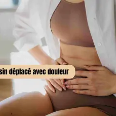 Femme enceinte tenant son ventre, souffrant de douleur au bassin. Comment soulager cette gêne ?