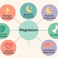 Le magnésium est essentiel pour l'énergie, le sommeil, les muscles, les os, le cœur et peut aider à combattre la dépression.