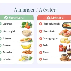Légumes, riz complet, poisson, banane, amandes, infusion : voici quoi manger le soir pour bien dormir. Évitez plats industriels, charcuterie, fromages gras, soda, alcool et café.