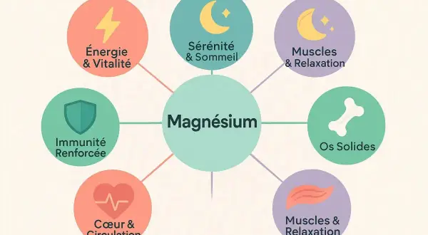 Le magnésium est essentiel pour l'énergie, le sommeil, les muscles, les os, le cœur et peut aider à combattre la dépression.