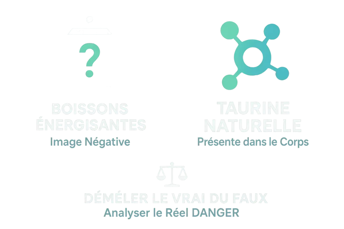 Boissons énergisantes : image négative. Taurine naturelle présente dans le corps. Démêler le vrai du faux, analyser le réel danger des taurine effets secondaires.