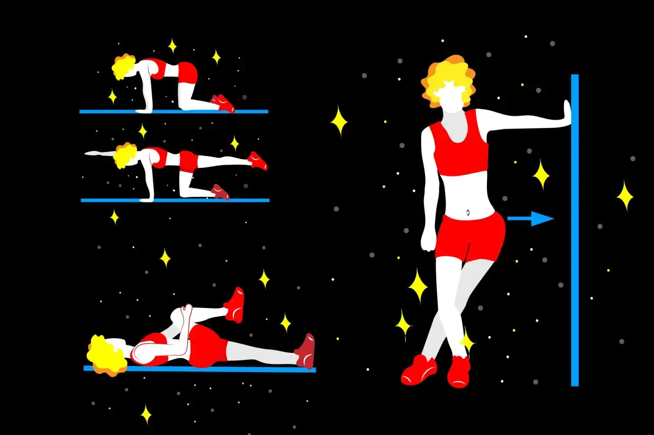 Exercices pour soulager la douleur du muscle fessier : 4 mouvements illustrés pour vous aider.