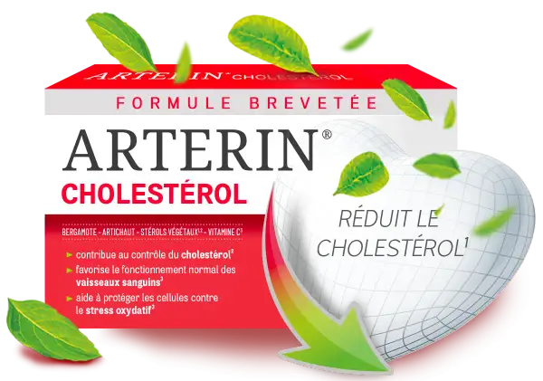 Un conseil pratique anticholestérol : ArteriN, formule brevetée à base de bergamote, artichaut, stérols végétaux et vitamine C, réduit le cholestérol.